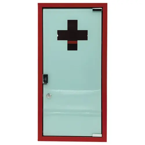 Armoire &agrave; pharmacie rouge 3 &eacute;tag&egrave;res photo du produit