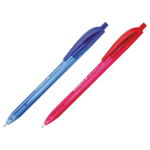 Stylo-bille triangulaire rétractable pointe moyenne 1 mm rouge photo du produit