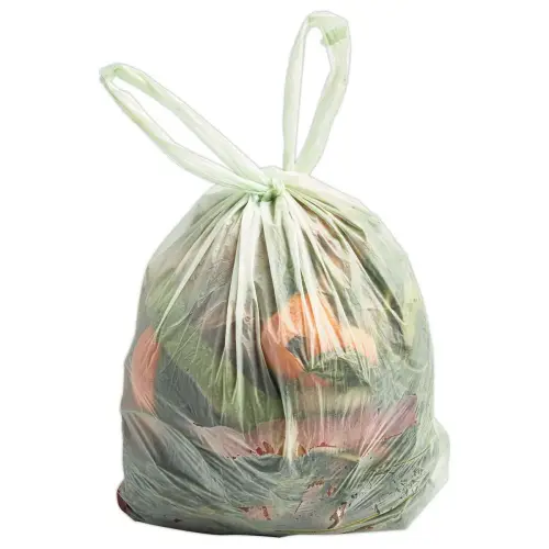 30 Sacs compostable vert 10L à poignées photo du produit