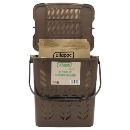 Bio-seau 10L pour la collecte de déchets organiques photo du produit