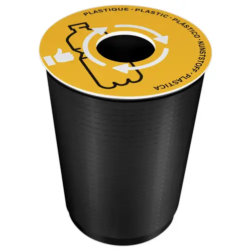 Couvercle de tri selectif jaune photo du produit