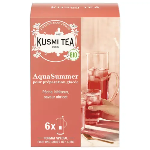Bo&icirc;te de 6 grands sachets d'infusion AquaSummer bio photo du produit