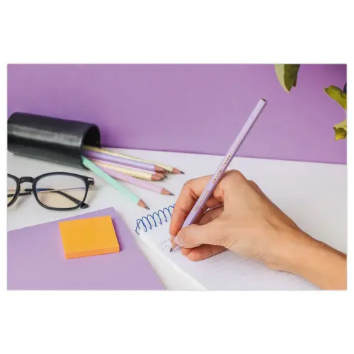 12 Crayons à papier pastel - Mine HB - BIC photo du produit