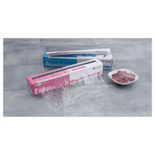 Boîte distributrice film alimentaire étirable 300 m x 45cm photo du produit