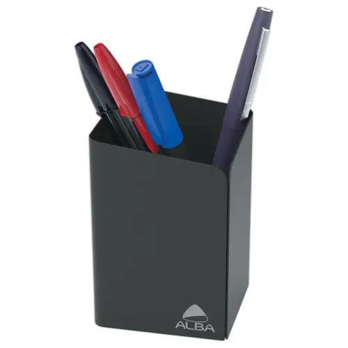 Pot &agrave; crayons m&eacute;tal - Noir photo du produit