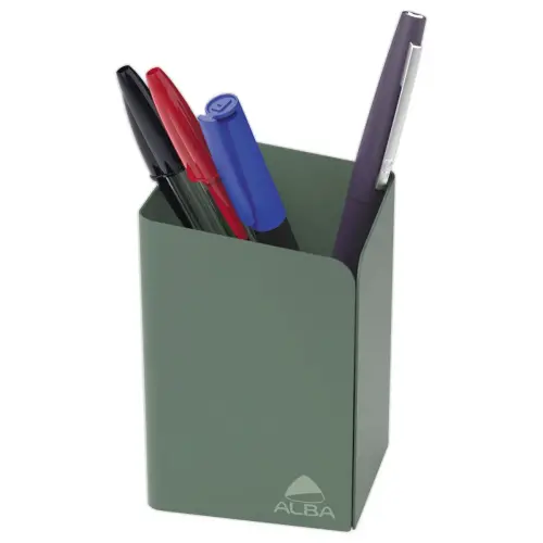 Pot à crayons métal - Vert céladon photo du produit