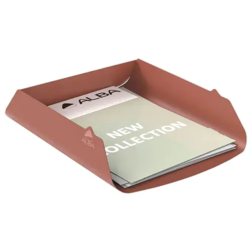 Corbeille à courrier métal - Terracotta - ALBA photo du produit