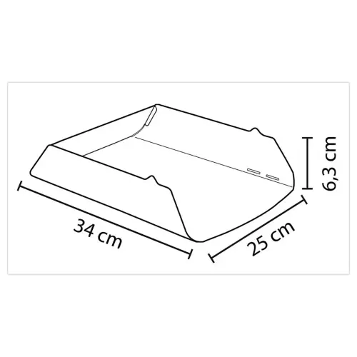 Corbeille à courrier métal - Terracotta - ALBA photo du produit