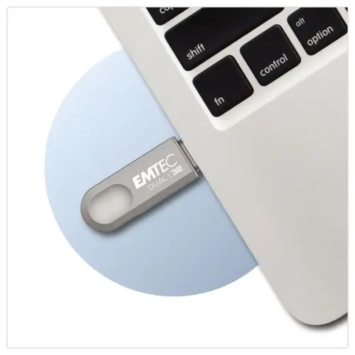 Clé USB double connectique 2.0 USB-A/USB-C 64Go photo du produit