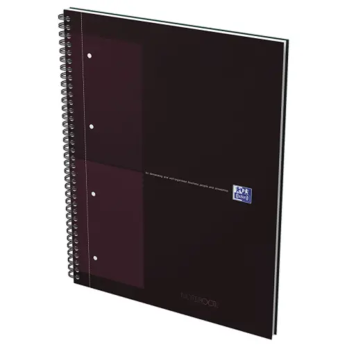 Cahier spirale Notebook A4+, 160p, 5x5, Oxford international Rouge photo du produit