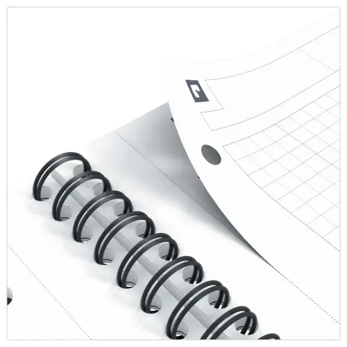 Cahier spirale Notebook A4+, 160p, 5x5, Pétrole - Oxford photo du produit