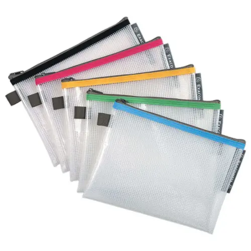 10 Pochettes souples A5 Exacompta- Coloris assortis photo du produit