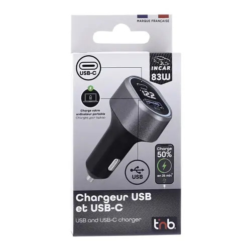 Chargeur allume cigares USB photo du produit