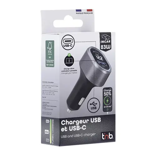 Chargeur allume cigares USB photo du produit