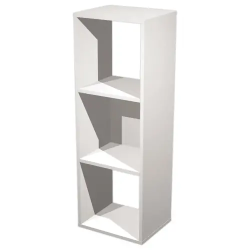 Rangement blanc 3 cases monté. photo du produit