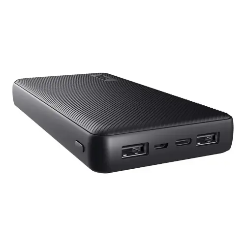Batterie externe Powerbank Trust PrimoEco 20.000 mAh - Noir photo du produit
