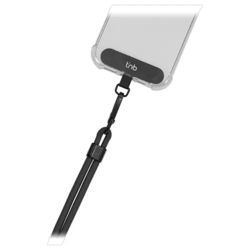 Cordon universel pour smartphone noir photo du produit