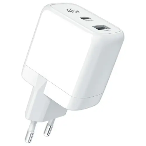 Chargeur secteur GAN 2 ports USB 45W photo du produit