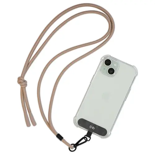 Cordon universel pour smartphone beige photo du produit