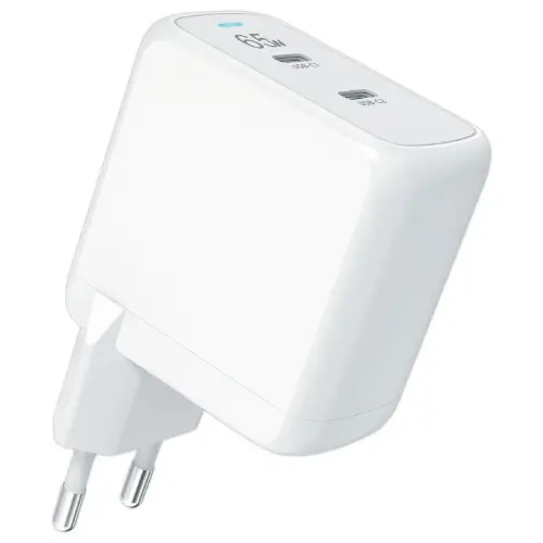 Chargeur secteur GAN 2 ports USB-C 65W photo du produit