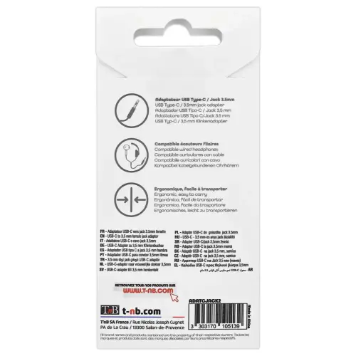 Adaptateur USB type C vers jack 3.5 mm photo du produit