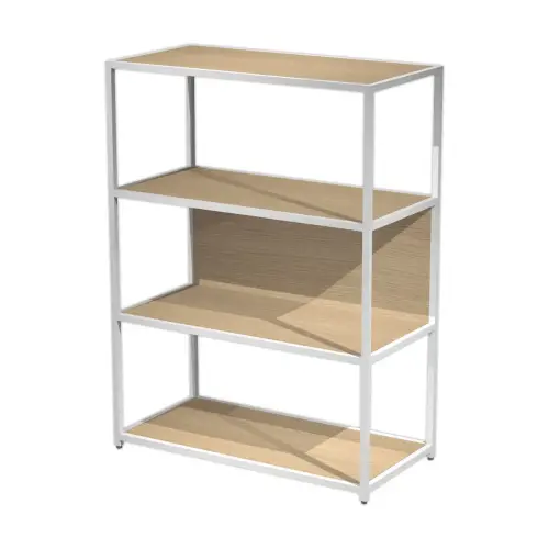 Bibliothéque filaire basse Blanc Chênemonté photo du produit