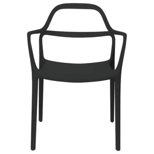 2 Chaises NOVA intérieures/extérieures noires photo du produit