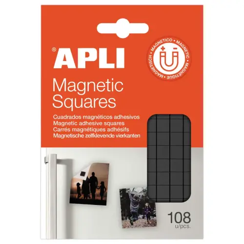 Carr&eacute; magn&eacute;tiques adh&eacute;sifs photo du produit