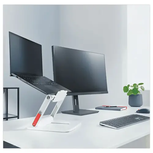 Support multi-angles r&eacute;glable pour ordinateur portable - Blanc - LEITZ photo du produit