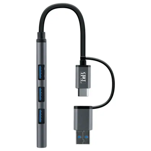 Hub USB-A et USB-C vers 4 ports USB-A – T’nB photo du produit
