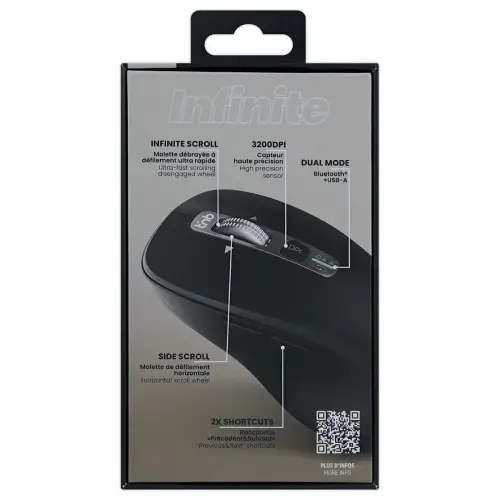 Souris sans fil double molette INFINITE photo du produit
