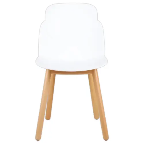 2 CHAISES TULIPE BLANC MONTÉES photo du produit