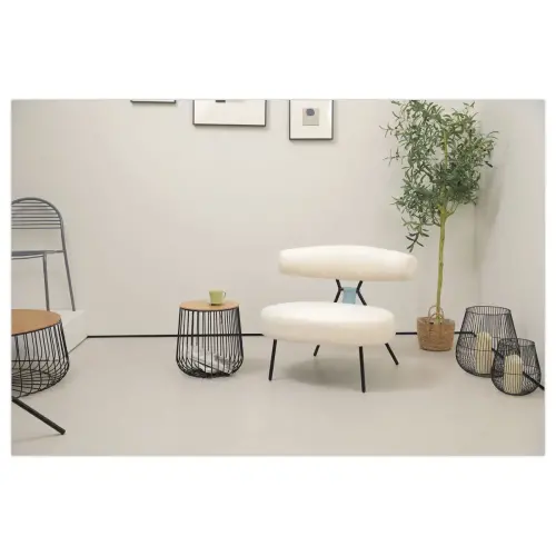 FAUTEUIL TEDDY BLANC photo du produit