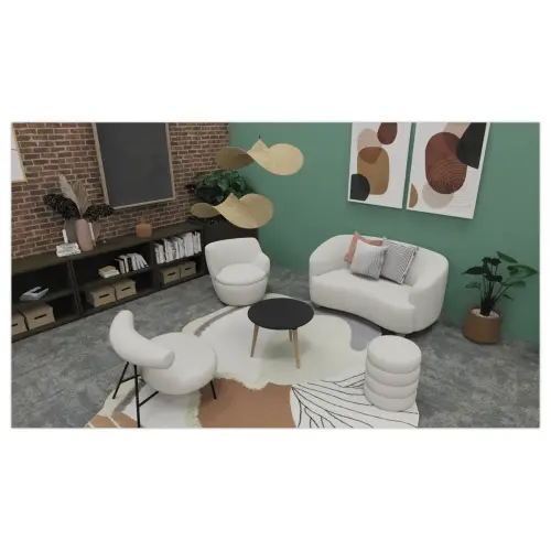 FAUTEUIL TEDDY BLANC photo du produit