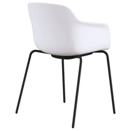 Fauteuil WEEKLY métal blanc monté photo du produit