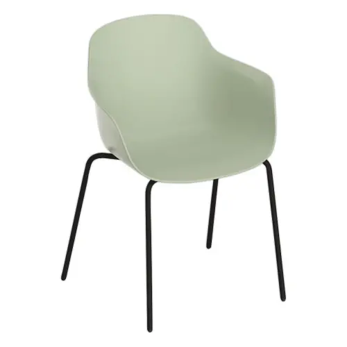 Fauteuil WEEKLY métal vert monté photo du produit