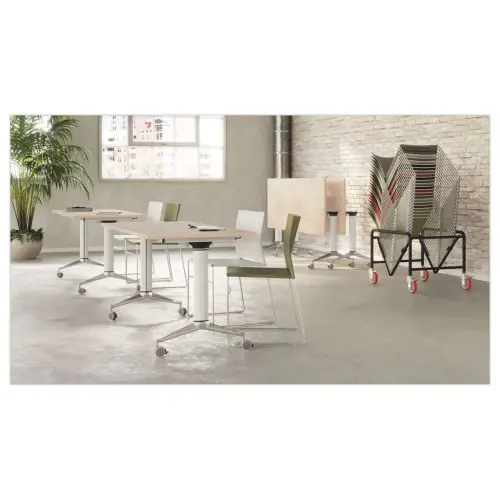 Chaise Point blanc chrome photo du produit