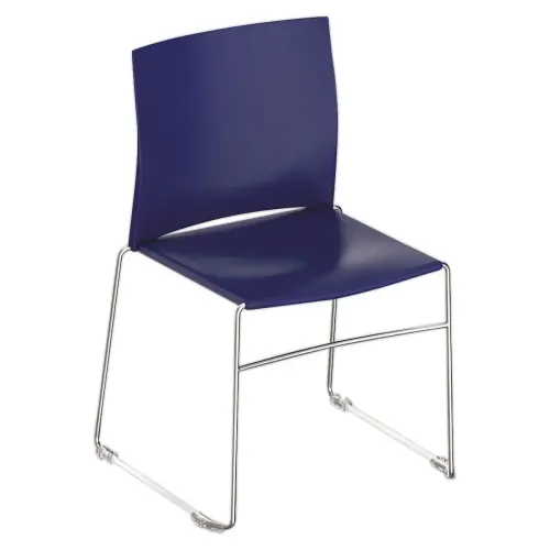 Chaise Point bleu fonce chrome photo du produit