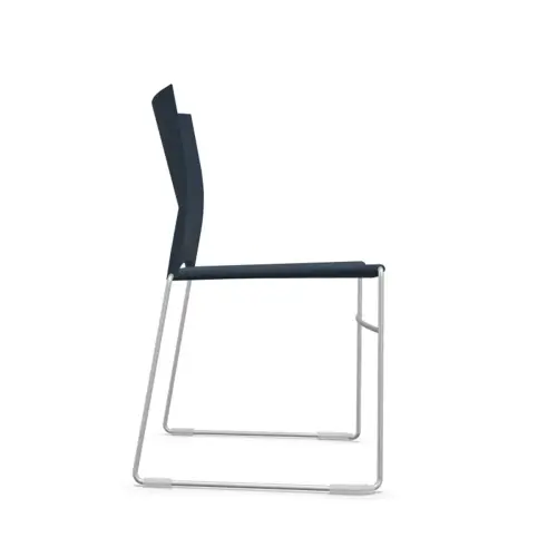 Chaise Point bleu fonce chrome photo du produit