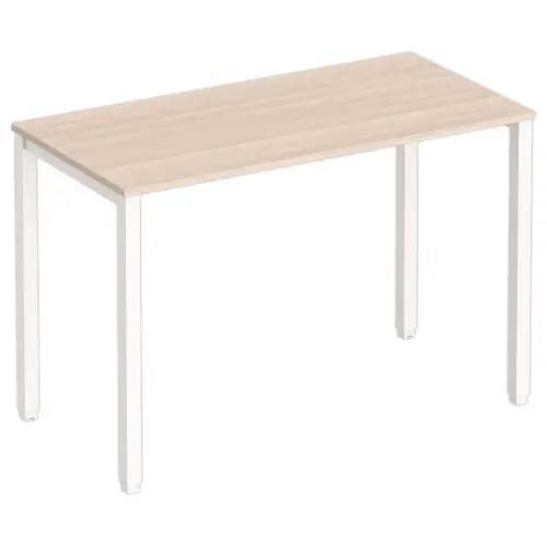 Table haute rectangulaire 180 x 80 Acacia /Blanc photo du produit