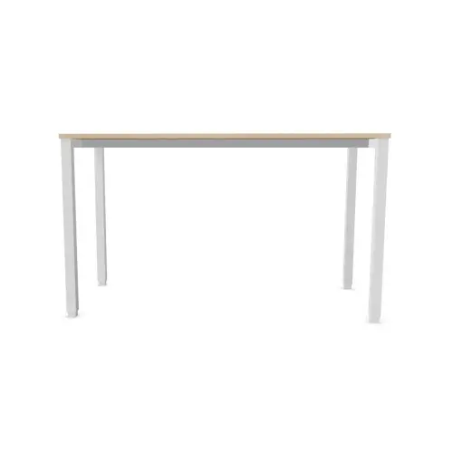 Table haute rectangulaire 180 x 80 Acacia /Blanc photo du produit