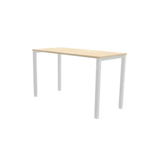 Table haute rectangulaire 180 x 80 Acacia /Blanc photo du produit
