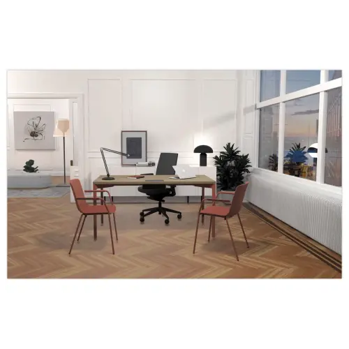 Bureau Bastia L 160 cheine veine / terracotta photo du produit