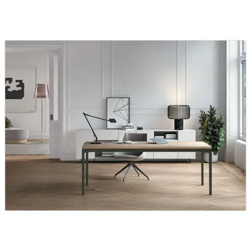 BUREAU BASTIA L 160 CHEINE VEINE / VERT photo du produit