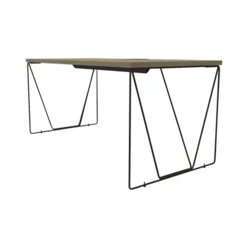 Bureau Beaunes L 160cm chene veine / noir photo du produit