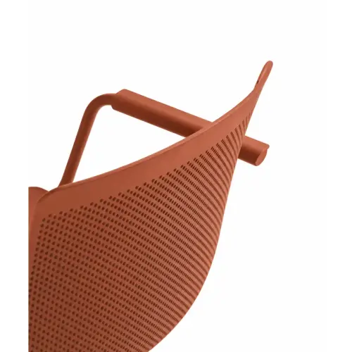 2 chaises 4 pieds acot polypropylene terracotta photo du produit