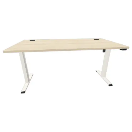 BUREAU ECO ELECTRIQUE ACACIA/BLANC MONTE 160 x 80 cm photo du produit