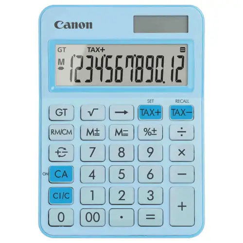 Calculatrice Canon LS 125KB Bleu 12 chiffres photo du produit