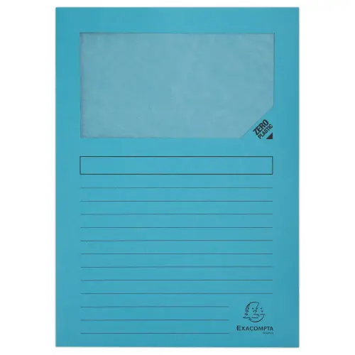 100 Pochettes coins A4 en papier 100% recycl&eacute; - Forever Exacompta photo du produit