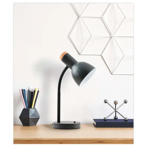 Lampe de bureau Andonios Bois/Noir photo du produit